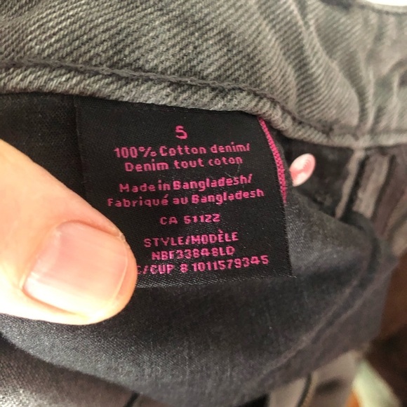 HIGH Rise Wide Leg fringe cropped Jeans 28 - Picture 7 of 15